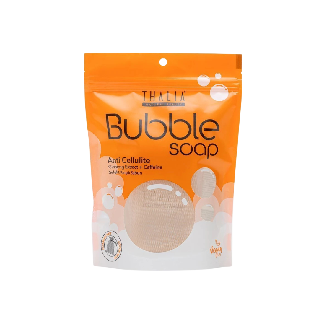 Thalia Cellulite Removal Helping Ginseng & Caffeine Extract Fiber Bubble Soap 140 gr