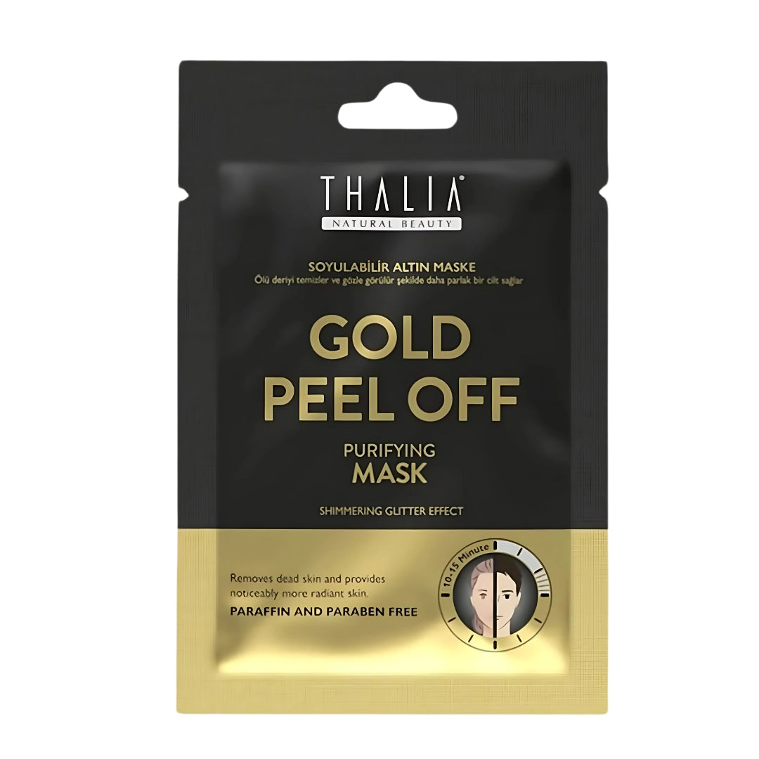 Thalia Gold Peel Off Gold Purifying Face Mask 15 ml (Shimmering Glitter Effect) - Beaute du Liban Marche