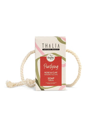 Thalia Rose & Clay Essence Natural Rope Soap 140 gr - Beaute du Liban Marche