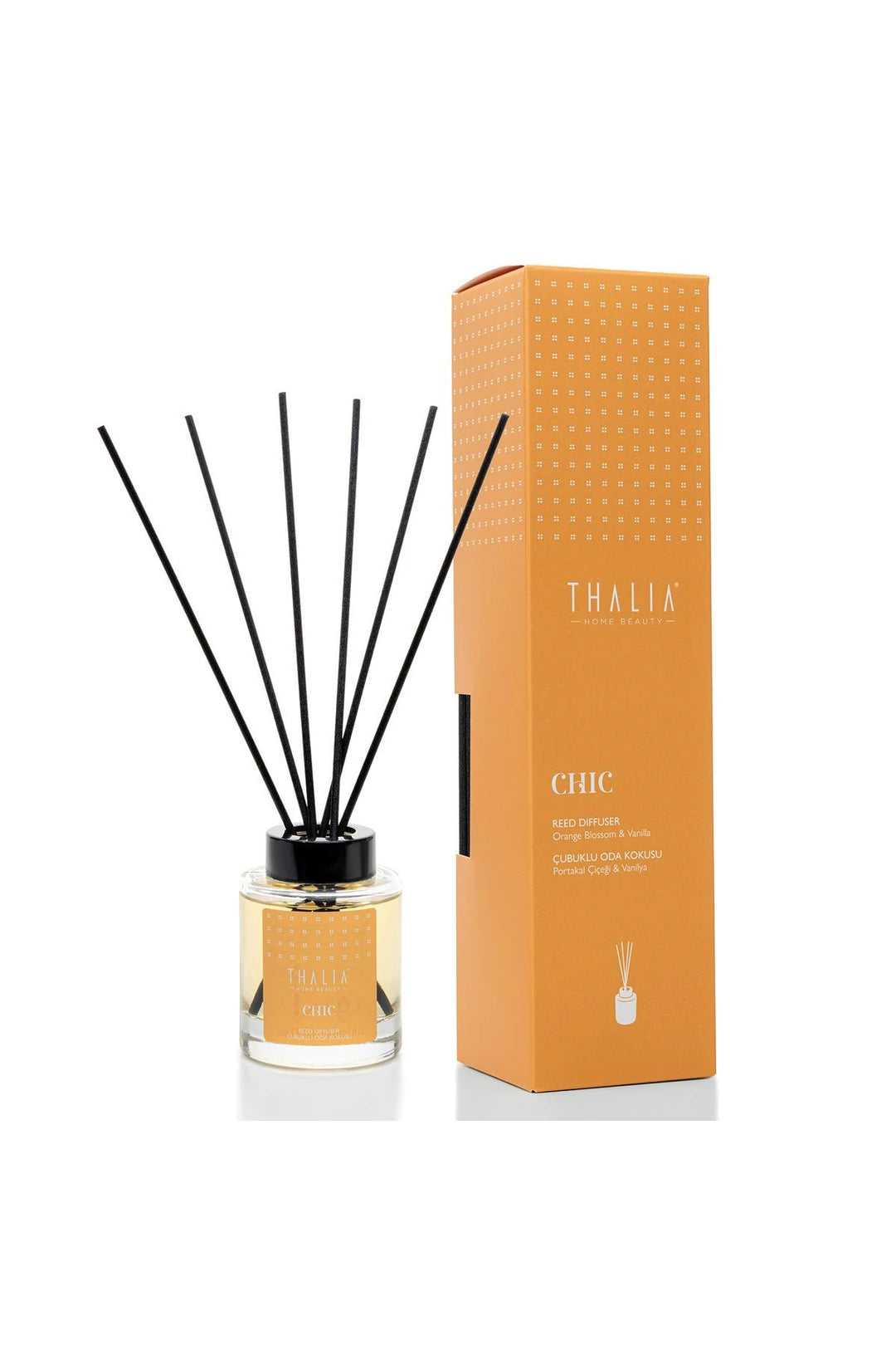 Thalia Home Orange Blossom & Vanilla Scented Stick Air Freshener 100 ml - Beaute du Liban Marche