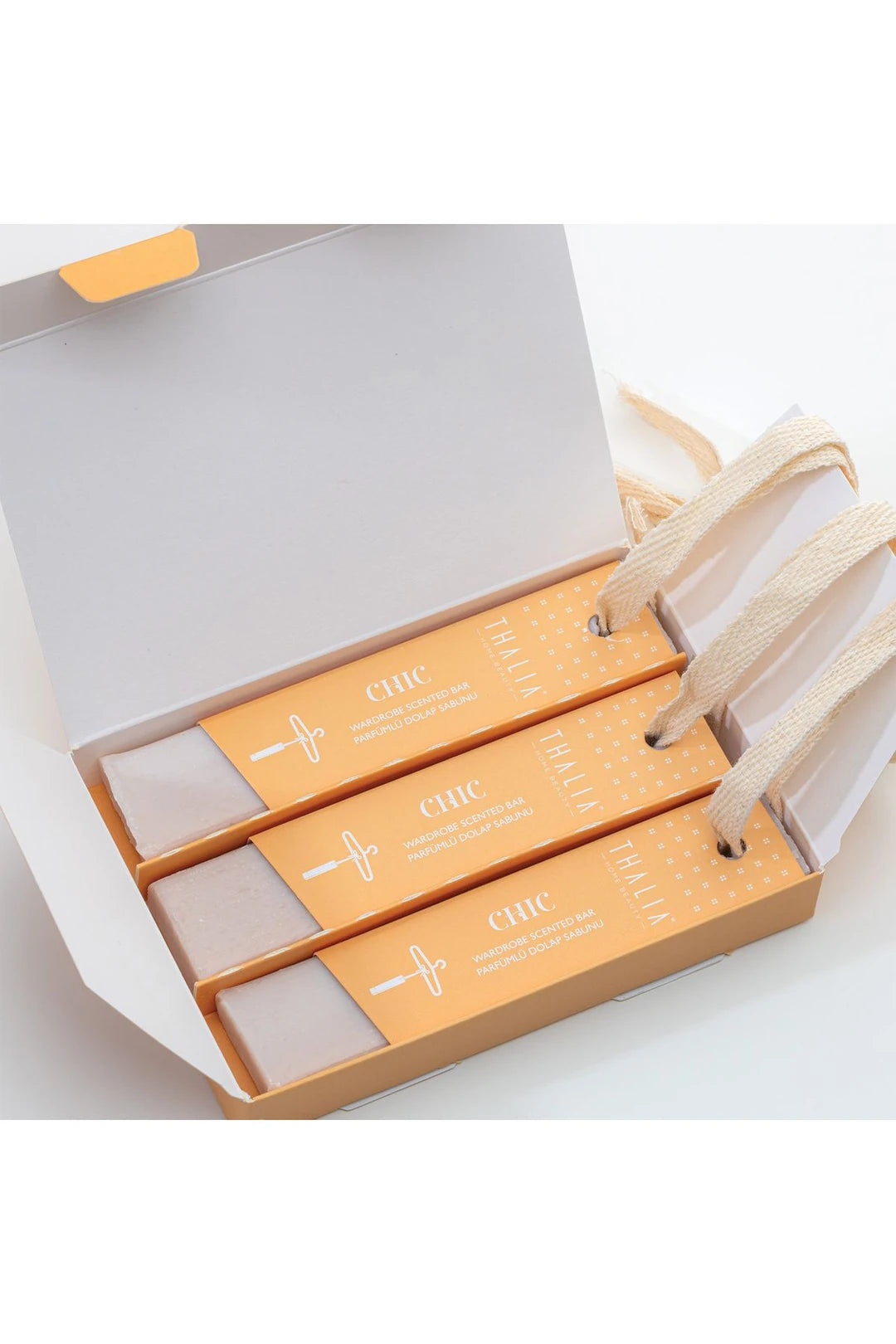 Thalia Home Orange Blossom & Vanilla Scented Rope Wardrobe Fragrance Stick 3 x 40 gr - Beaute du Liban Marche
