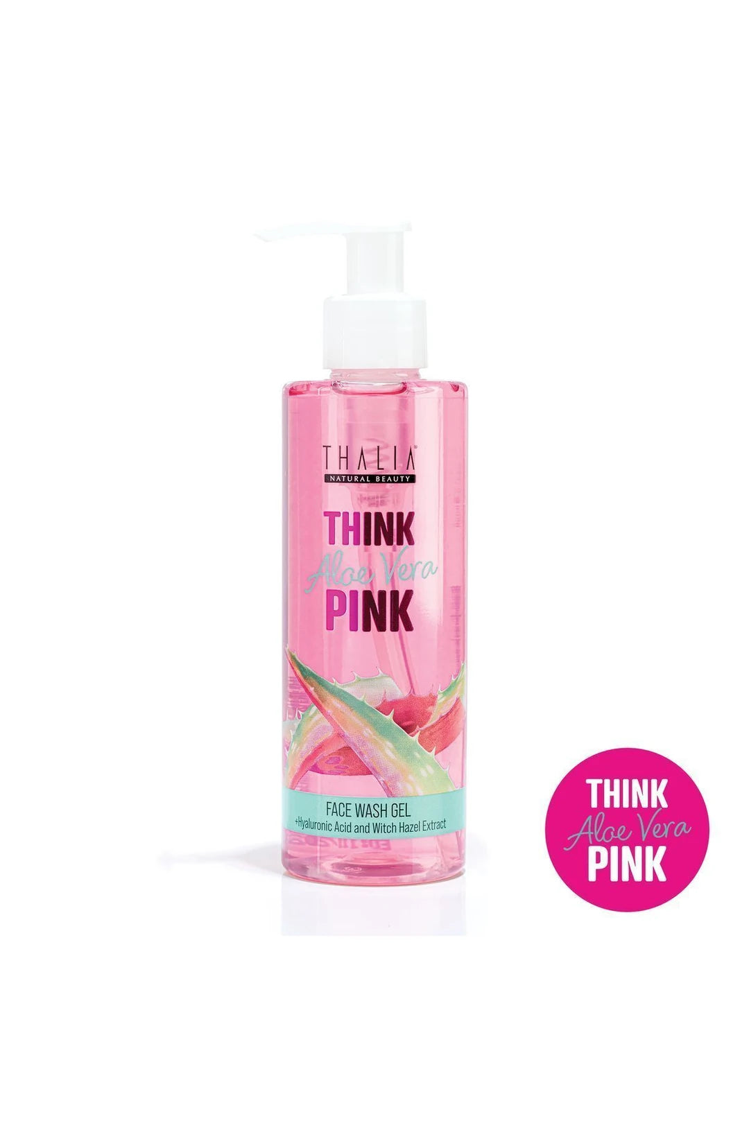 Thalia Pink Aloe Vera Extract Hyaluronic Acid Moisturizing Face Wash Gel 200 ml - Beaute du Liban Marche